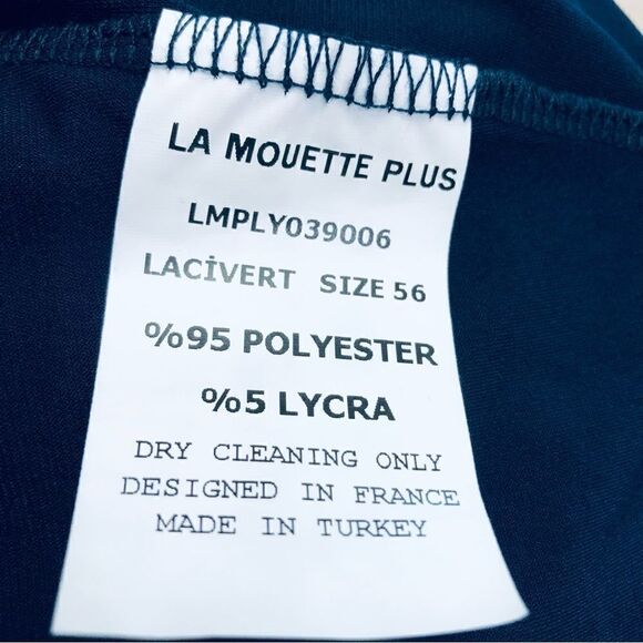 NEW La Mouette Plus Dress Blue Teal Laser Cut-Outs Tulle Layers 56(US: 30W) - Picture 15 of 16